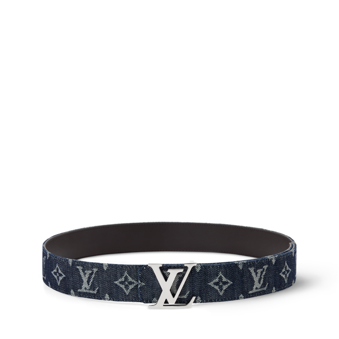 ベルト・LV イニシャル モノグラム デニム 40MM Monogram Denim｜ルイ